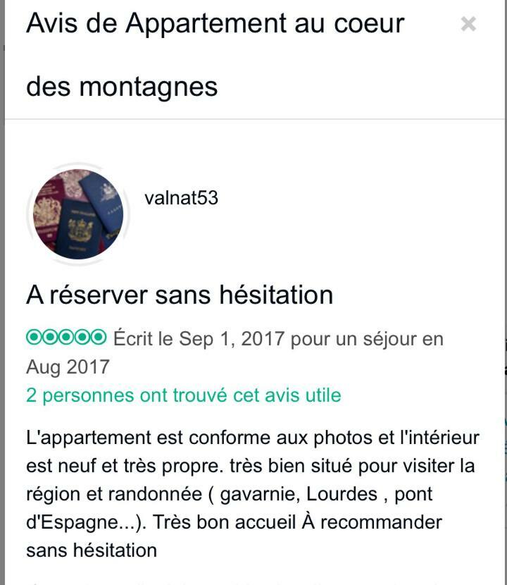 Appartement Tt Confort Au Coeur Des Montagnes Avec Vue Sur Les Montagnes Wifi Luz-Saint-Sauveur Exteriér fotografie